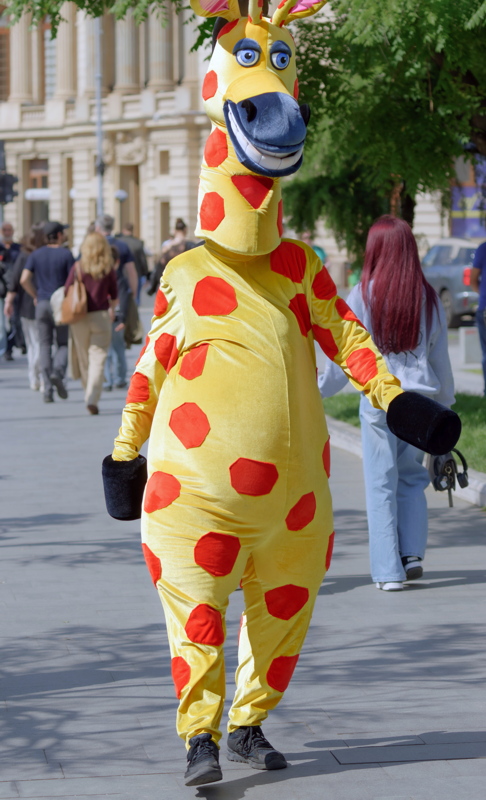 Person in horse costume